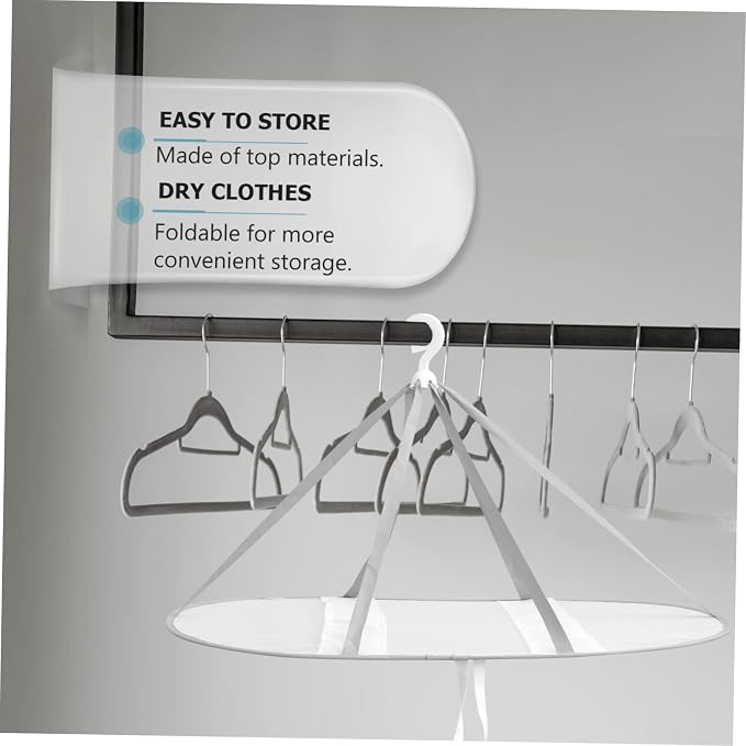 Folding Mesh Clothes Drying Rack Rectangular Laundry Drying Net Gray Trim Portable Hanging Dryer for T-Shirts and Sweaters for Home and Travel Use