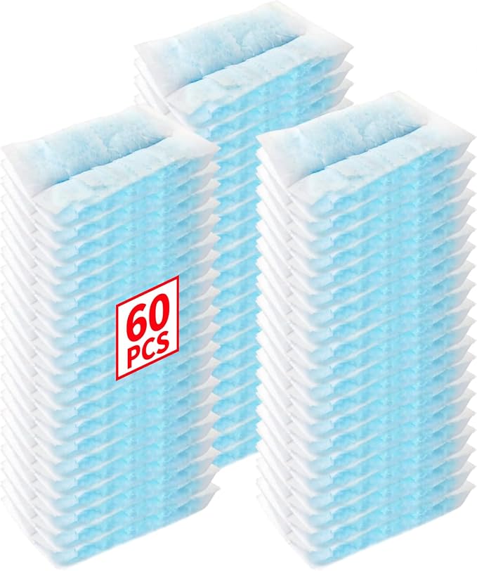 Disposable Microfiber Feather Duster Refills, Multi-Surface Duster Compatible with Swiffer Dusters Handle, 60 Count, Unscented