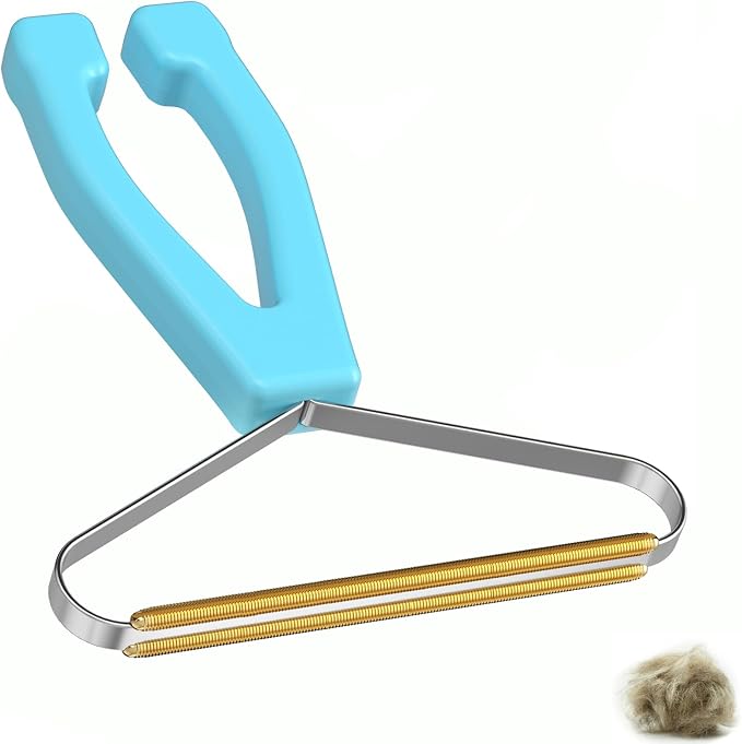 Carpet Rake, Lint Remover, Pet Hair Remover for Dog Cat Fur & Carpets | Portable Lint Brush Shaver, Pet Hair Removal Tool, Works on Car Mat Couch Pet Bed Furniture Rug, Removes Fur Effectively