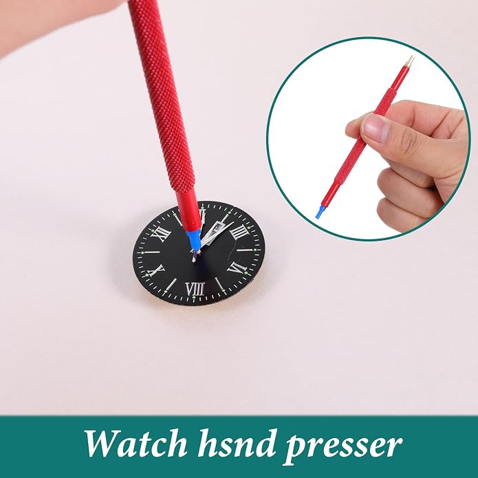 5 Pcs Watch Hands Repair Tool Kit, Stainless Steel Watch Hand Setting Tool, Pusher Set, Pointer Adjustment Tool