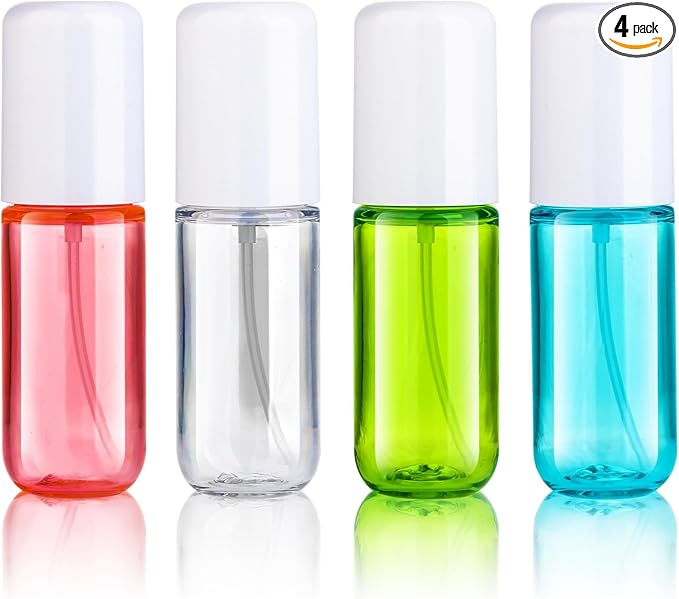 Aeibxiy Small Spray Bottles Travel Size 1.35oz 40ML, Fine Mist Plastic Spray Bottles, Refillable Empty Spray Bottle for Toners, Perfume, Face& Hair Spray