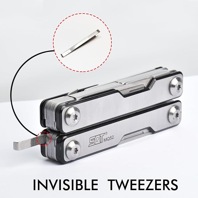 SQT2051 11-in-1 Multitool - Foldable, Professional Multitool for Men, DIY, Outdoor Camping, Home Repairs, Survival Kit, Hiking, Fishing, Emergency Use, Compact & Durable, Ideal Gift for Men