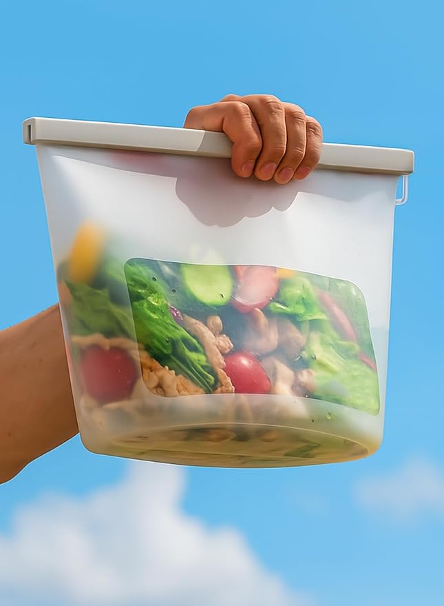 Reusable Silicone Food Storage Bags (Set of 4), Dishwasher Oven Microwave Freezer Safe, Eco-Friendly 100% Platinum, Leakproof Sous Vide Bags, Clear, X-Large