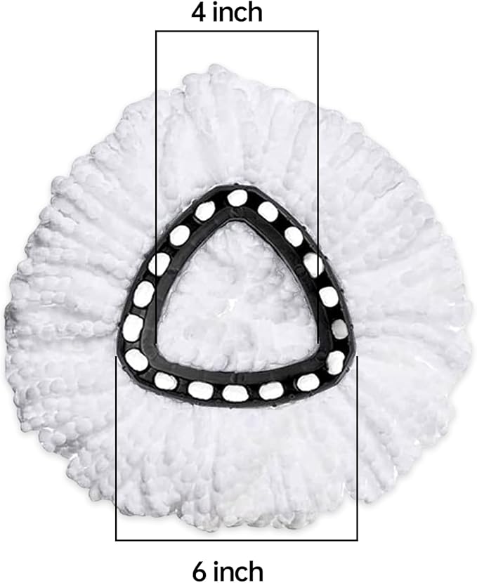 6 Pack Mop Heads Replacement Compatible with O-Ceda EasyWring Spin Mop, Microfiber Spin Mop Refill Easy Cleaning Mop Head Replacement for Floor Cleaning Deep Cleaning for Home Office