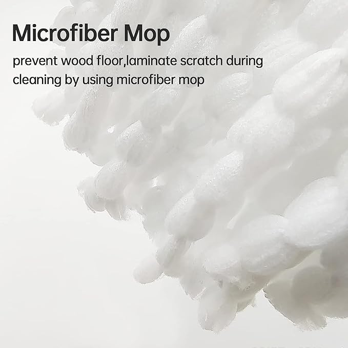 4 Pack Mop Heads Replacement Compatible with O-Ceda EasyWring Spin Mop, Microfiber Spin Mop Refill Easy Cleaning Mop Head Replacement for Floor Cleaning Deep Cleaning for Home Office