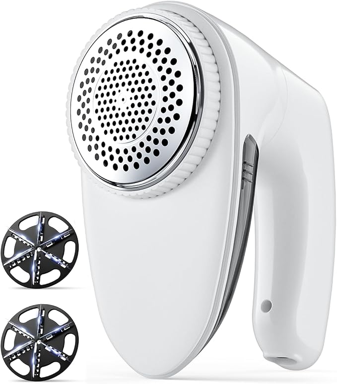 Bymore Fabric Shaver, Lint Remover for Clothes, Sweaters & Furniture, White