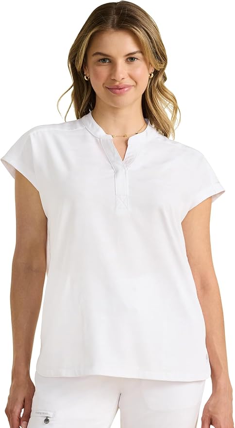Healing Hands Purple Label Scrub Top for Women Modern Fit Tee | 2 Functional Pockets, Moisture Wicking Fabric, 360° Stretch, Quick Dry Performance, Back Yoke, Rounded Hem, Easy Care