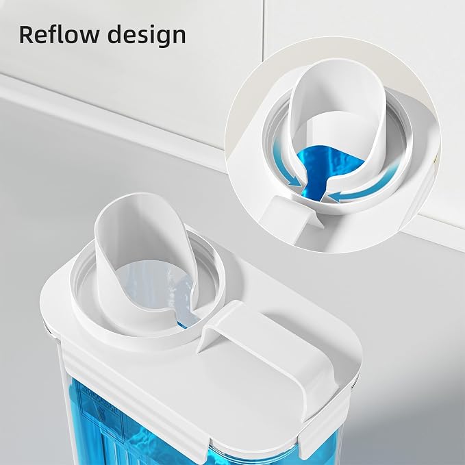 94oz Laundry Detergent Dispenser Container,Laundry Soap Dispenser,3 Pack | Fabric Softener Dispenser,Liquid Laundry Detergent Organizer for Laundry Room Organization