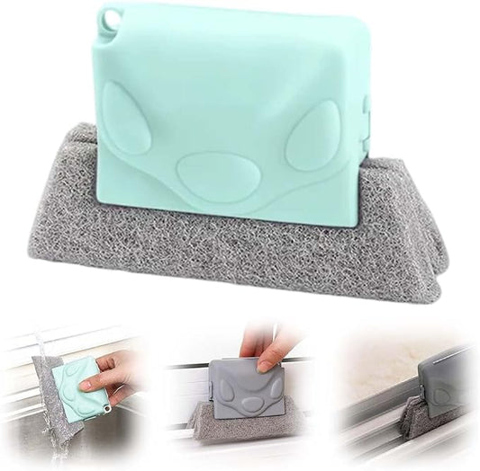 Magic Window Track Cleaner, 2026 New Window Track Cleaner Brush, Windows Cleaning Brush, Multi-Functional Cleaning Tools for Sliding Door, Sill, Tile Lines (Green 1PCS)