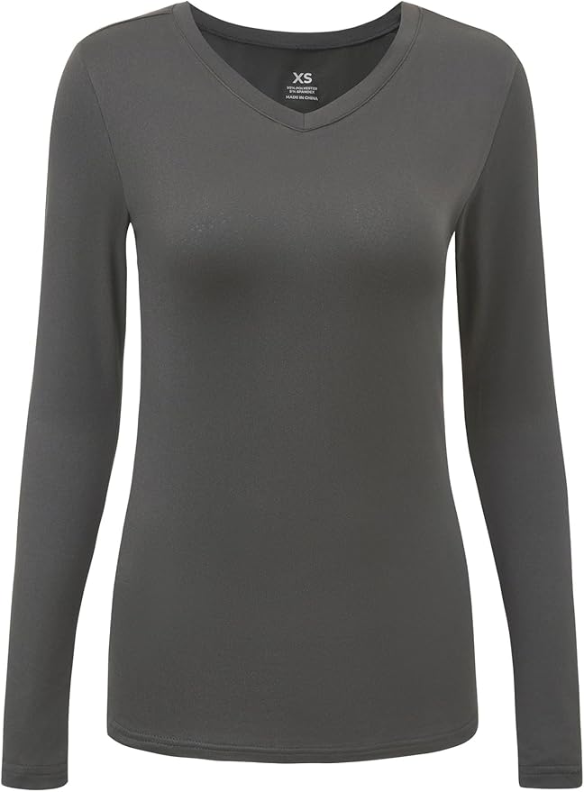 COZYFIT Women’s Underscrub Tee, V-Neck Long Sleeve Undershirt | Soft & Easy Care Fabric, Slim Fit, Smooth Touch, Comfort V-Neck Tee, Machine Wash, Multiple Sizes for Choose