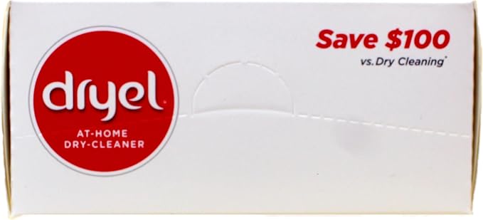 Dryel At-Home Dry Cleaner Kit, Gentle Laundry Care for Special Fabrics and Dry-Clean-Only Clothes, 5 Loads - 2 Pack