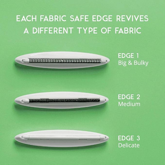 Fabric Shaver & Lint Remover |Battery-Free 4-in-1 Depiller with 3 Fabric-Safe Edges for Clothes & Upholstery (I Dream of Greenie)