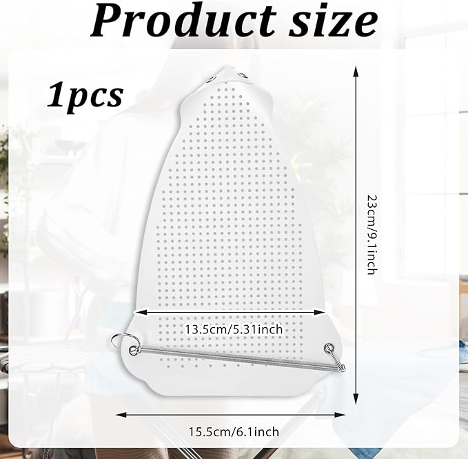 1 Piece Ironing Shoe Cover, Protective Ironing Pressing Pad, Anti-Scorching Base for Electric Iron, Ironing Cloth to Protect Clothes, Easy Installation Iron Sole Plate Accessory