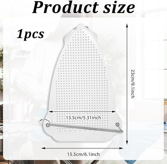1 Piece Ironing Shoe Cover, Protective Ironing Pressing Pad, Anti-Scorching Base for Electric Iron, Ironing Cloth to Protect Clothes, Easy Installation Iron Sole Plate Accessory
