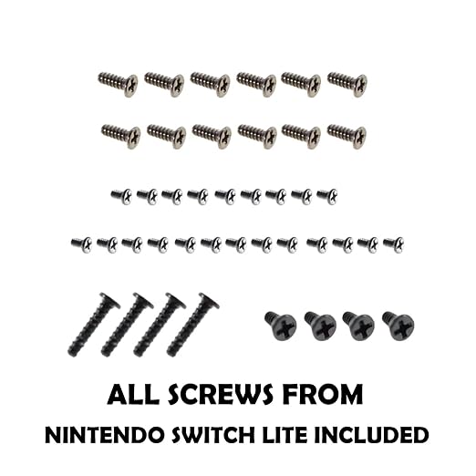 Replacement Screws for Nintendo Switch Lite Console Screwdriver Tool | Cross Tri-Wing Screwdrivers Repair Kits, Opening Tools Set with Tweezer