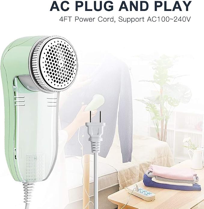 Fabric Shaver, Fuzz Balls Pills Lint Remover, AC120V Plug and Play