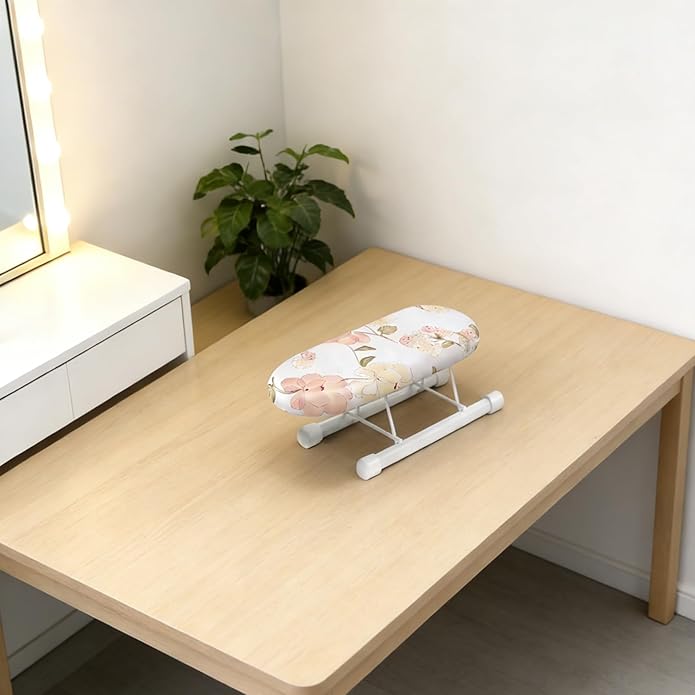 10.2-inch mini ironing board, portable and foldable small ironing board, with a cover, suitable for ironing collars, cuffs, shoulders, and corners