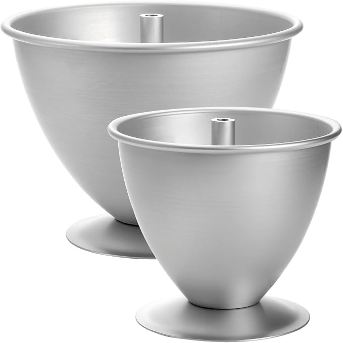 Cedilis 2 Pack Doll Cake Mold, 8 Inch and 6 Inch Princess Skirt Cake Pan, Non Stick Wonder Pan, Easy to Clean