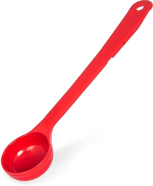 Carlisle FoodService Products Measure Miser Plastic Measuring Spoon with Long Handle, 2 Ounces, Red (Pack of 2)