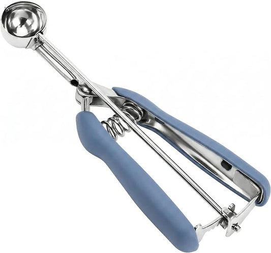 Cookie Scoop, 18/8 Stainless Steel Cookie Scooper, Cookie Scoops for Baking, 2Tsp/10ml/ 0.34oz Tbsp Cookie Dough Scoop, Cookie Scooper for Baking(#100 Midnight Blue)