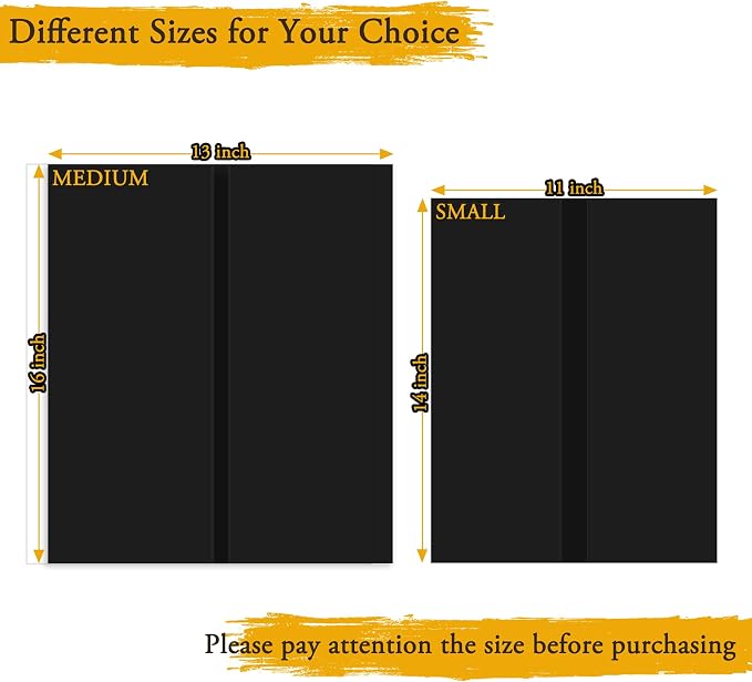 AKONEGE 3PCS Black Trifold Poster Board 21"x14" for Display & Presentation | Mini, Corrugated Cardboard, Display Board, Presentation Board, Ideal for School Project, Science Fair, Business Exhibition