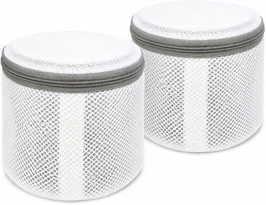Laundry 360 Mesh Laundry Bags for Delicates - 2 Pack Sanitized Bra Wash Bags White Color | Lingerie Wash Bags | Protective Delicate Laundry Bags