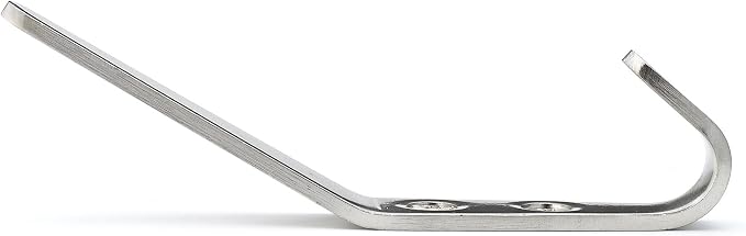 Richelieu | Modern Metal Coat Hook for Wall, Brushed Nickel