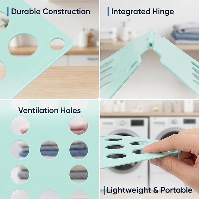 18.7 * 15.6inch Shirt Folder Board, Shirt Folding Tool for Compact Living Spaces, Efficient Laundry Organization Solution, Durable Shirt Folder Board