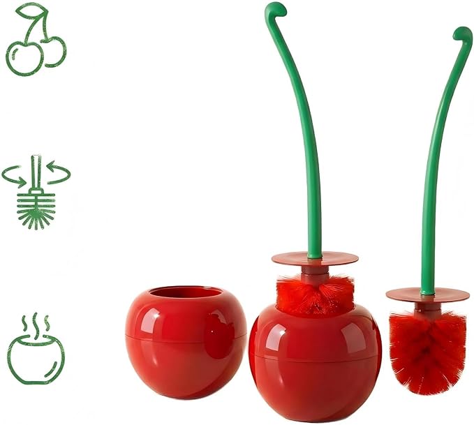 Toilet Bowl Brush with Holder Set: 360°Under Rim Toilet Scrubber 2pcs for Daily Home Cleaning-removes 99% of Stains in 30 Seconds with Zero Residue