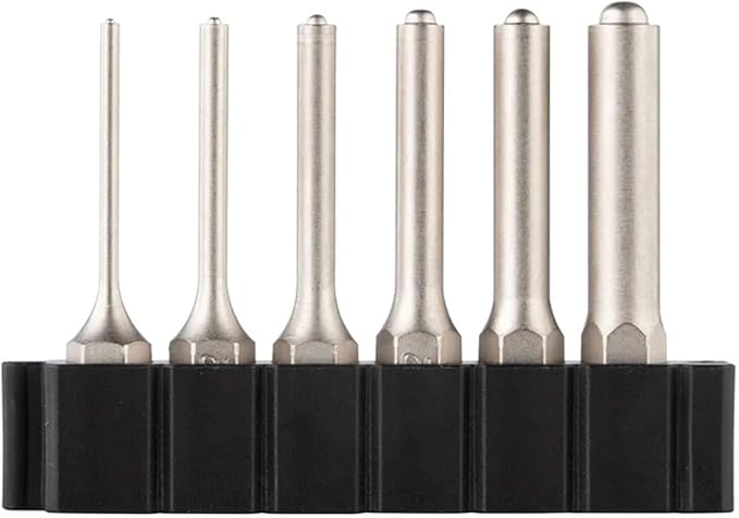 Fix It Sticks Roll Pin Punch Set - FISRS6P | Durable Versatile Gunsmithing Solid 6 Punches with Pilot Point | Sizes - 1/16", 3/32", 1/8", 5/32", 3/16", & 1/4"