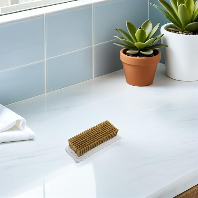 NUOBESTY 3pcs Soft Bristle Garment Washing Brush Large Size Plastic | Gentle Stain and Lint Removal, Ergonomic Handle, for Clothes and Bags, Bathroom Countertop or Travel Use