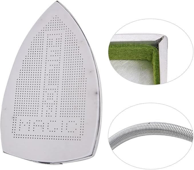 Ironing Shoe, Aluminium Cover Iron Shoe Ironing Shoe Compatible with Most Electric Steam Iron Electric Iron Shoes Cover Ironing Machine Accessories Prevents Scorching, Sticking