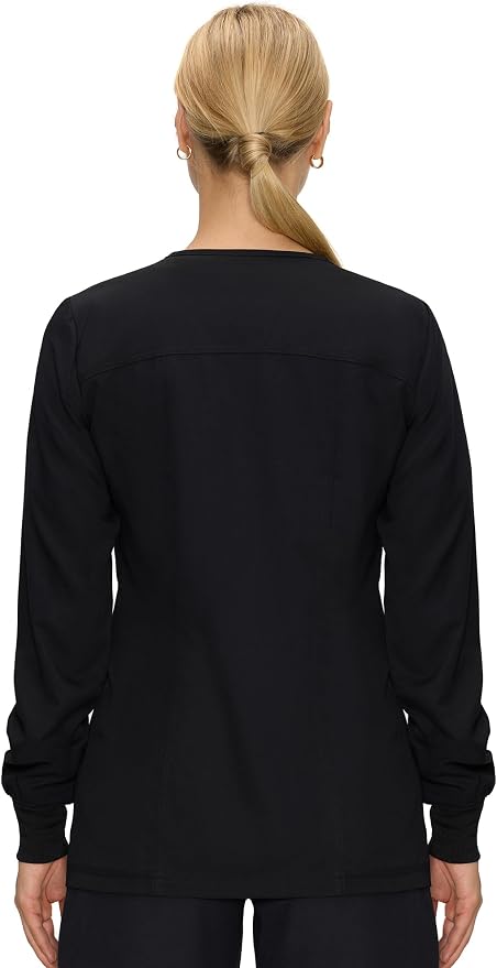 COZYFIT Scrub Jackets for Woman, Snap Front Nurse Jacket | 3 Pockets, Soft Fabric Layer, Easy Shift Layer, Easy Care, For Nurses, Clinics, Daily Medical Uniforms, Shift Wear