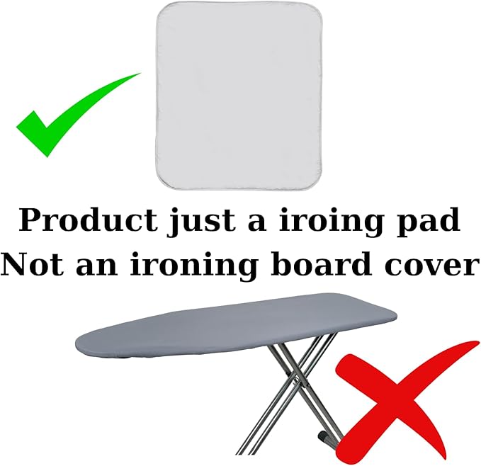 SAVUK Portable Ironing Mat Standard Size Silicone Coated Extra Heavy Duty Thick Padding, Heat Reflective, Non Stick Scorch and Stain Resistant (Ironing Mat - 21"x28")