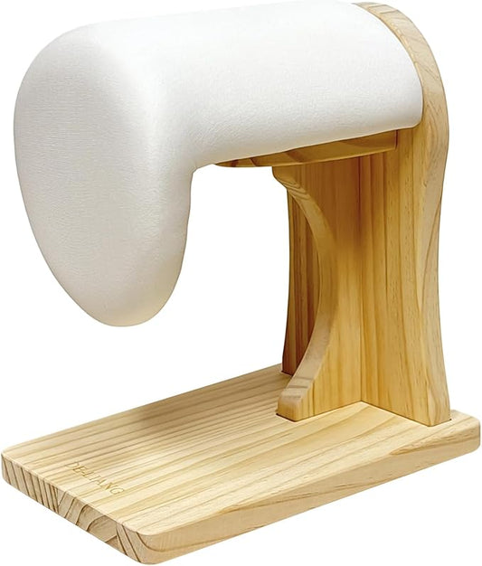 Tailor’s Shoulder Ironing Board, Padded Chest & Cotton Cover Shoulder Pressing Board with Sturdy Pine Wood Base, lron Pad for Household Ironing, Tailoring Studio Ironing