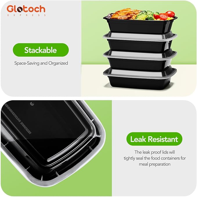 Meal Prep Containers Food Containers with Lids 24oz 800 Pack