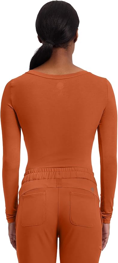 Healing Hands Underscrub Long Sleeve Women Knits Scrub Tops | Soft Cotton Blend Knit, Breathable Stretch Comfort, Machine Wash, Easy Care Fabric, Ideal For Layering Under Scrubs