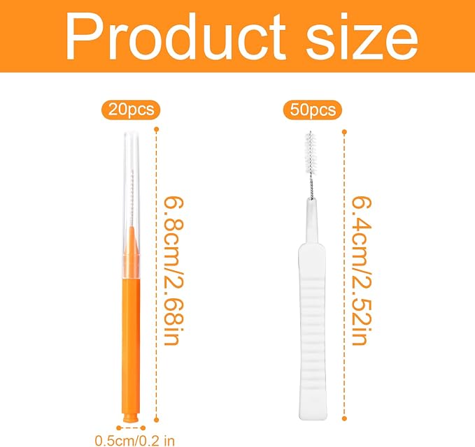 70pcs Shower Head Cleaner Tools, Multi-Size Cleaning Brushes & Picks for Anti-Clogging 2 Styles Unclogging Tiny Nozzle Openings & Small Gap Cleaner for Bathroom Showerhead Maintenance