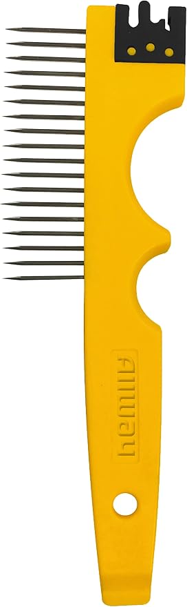 ALLWAY BC5 5-in-1 Painter's Tool with Multi-Functional Brush Comb | Brush Squeegee, 2 Roller Cleaners, Stainless Steel Comb, Can Opener