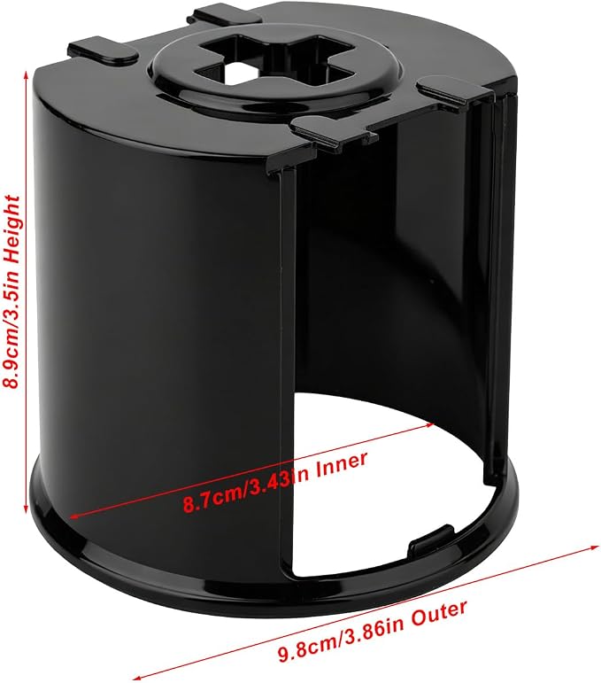 Electric Cheese Grater Attachment Plastic Roller Replacement Kitchen Gadget Accessories for Electric Block Cheese Grater Slicer Shredder, Does Not Fit Extra Coarse Shredding Blade (Blade Not Included)