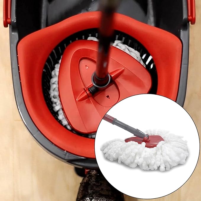 2 Pack Spin Mop Replacement Head Compatible with Ocedar EasyWring Spinning Mop,Microfiber Mop Refills Mop Replace Heads