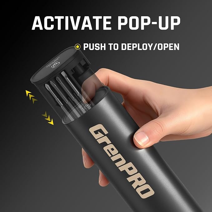 GRENPRO 78-in-1 Precision Cordless Electric Screwdriver, with LED Display | 5 Adjustable Torque Modes for Phone, Camera, PC, Drone & Electronics Repair