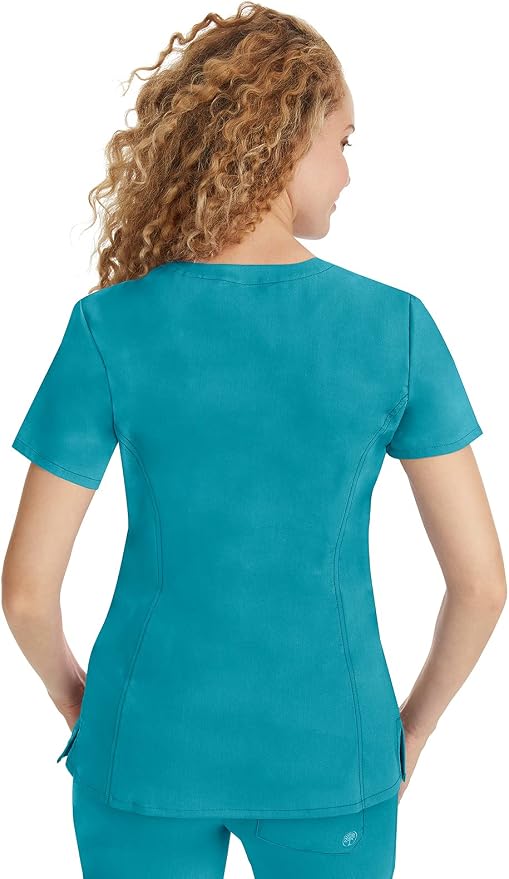 Healing Hands Purple Label Scrub Top for Women with 3 Pockets | Princess Paneling, Secure Zip Pocket, Flattering Modern Fit, Organized Storage, Professional Workwear, Easy Care Fabric