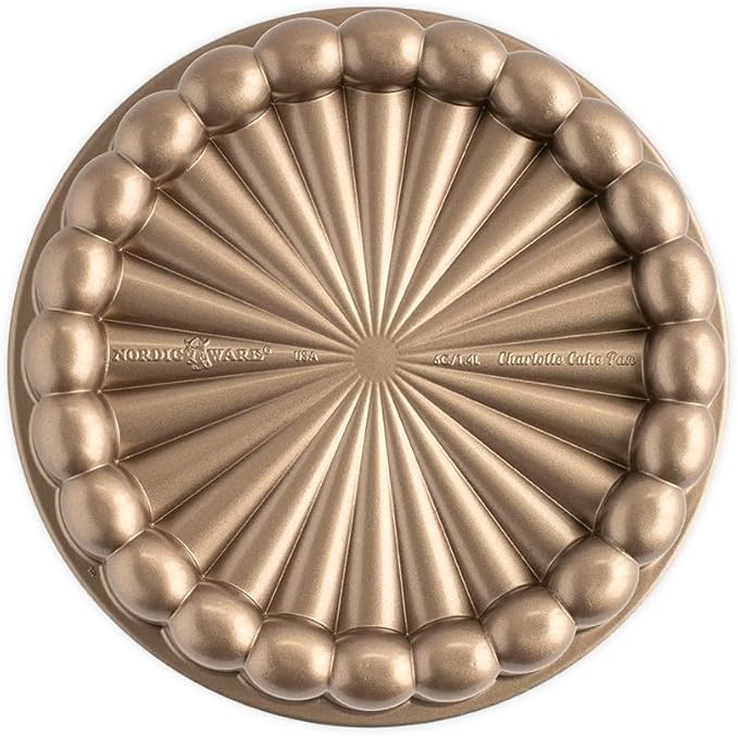 Nordic Ware Charlotte Cake Pan, 6-Cup/1.4 Liters, Toffee