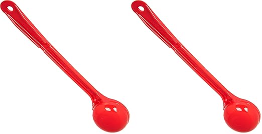 Carlisle FoodService Products Measure Miser Plastic Measuring Spoon with Long Handle, 2 Ounces, Red (Pack of 2)