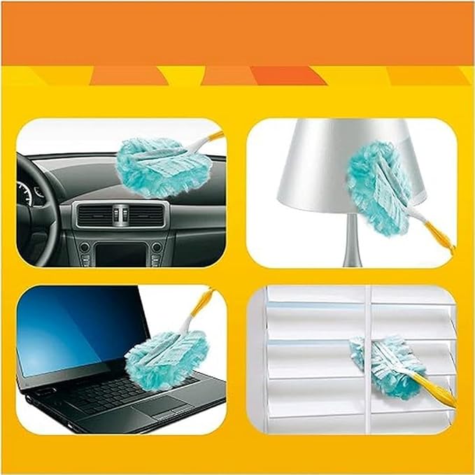 Swiffer Microfibre dust Cleaner Set, 1 Handle and 3 Replacement Pads (Pack of 3x1 Piece)