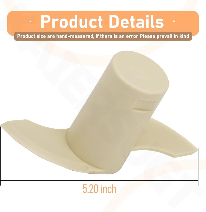 2 Pcs Replacement 14-Cup Dough Blade DLC-019ATX-1 Compatible with Cuisinart 14-Cup Food Processor DFP-14 Series, Fits for DFP-14, DFP-14BCN, DFP-14BCWN, DFP-14BCHN and More