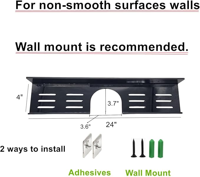 ROYALITA 24 Inch Acrylic Bathroom Shelf Organizer Over The Faucet, Over The Sink Shelf Wall Decor Over Faucet, Kitchen Bathroom Countertop Organizer Above Sink Drain Rack