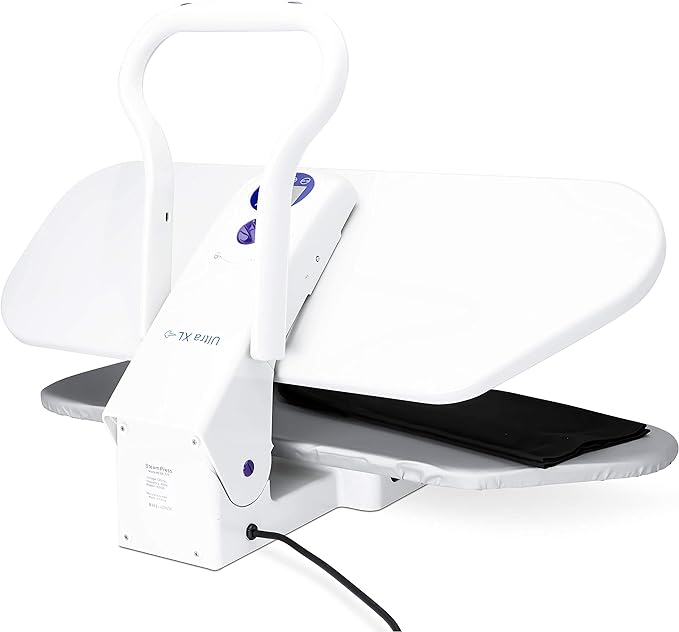 SpeedyPress Oversize Pressing Iron/Steam Press | Ultra XL Electronic Iron Press w/ 100LBs. of Pressing Pressure for Home/Business | Multiple Steam Functions & Temp Settings, Large Pressing Surface