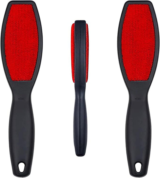 Bistras 2pk Double Sided Fabric Lint Brush with Comfort Grip Handle, Lint Remover for Clothes, Pet Hair, Fuzz, Dust, Furniture
